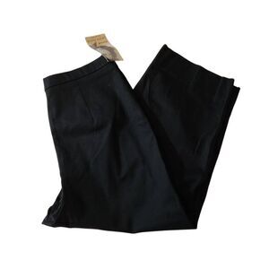 Jaclyn Smith Classic Black Side Zip Cropped Pants Size 10